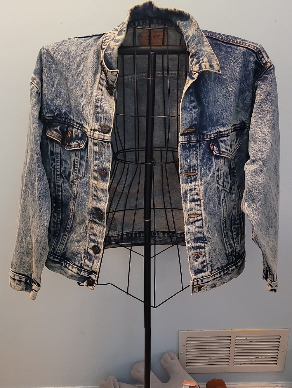 Levi's Light Blue Acid Wash Denim Jacket